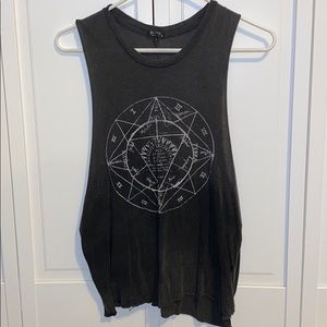 Dark grey tank top